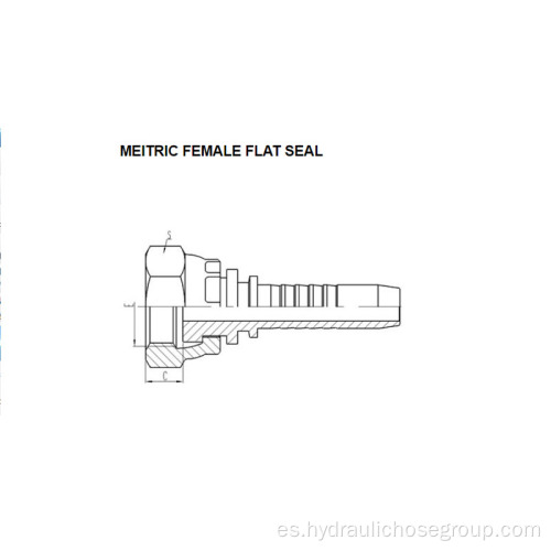 Sello plano hembra métrico 20211